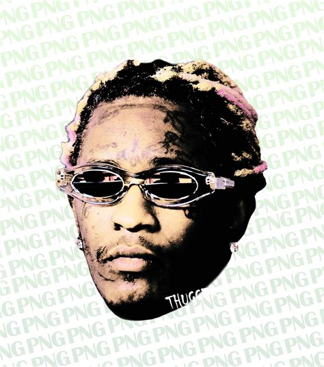 young thug graphic t shirt.